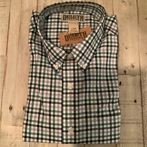 Duluth Trading Co Men's Green Plaid Shirt